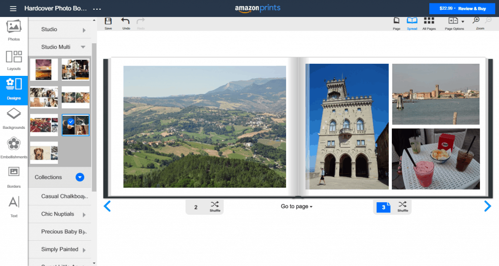 Amazon Photo Books' Designs