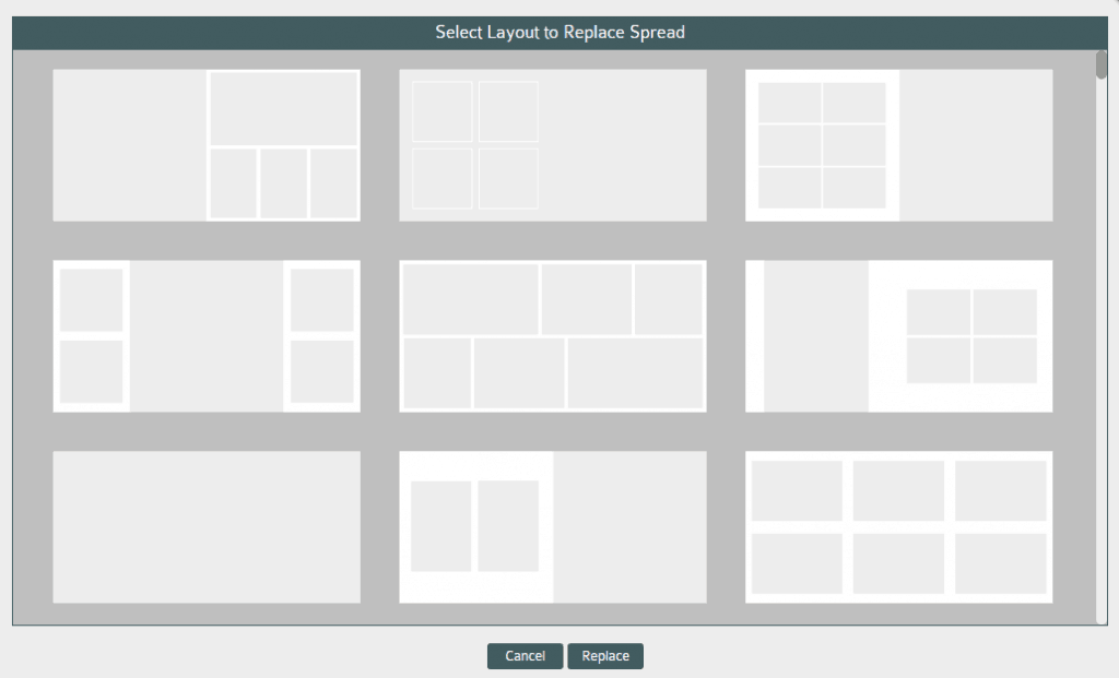 Selecting a layout