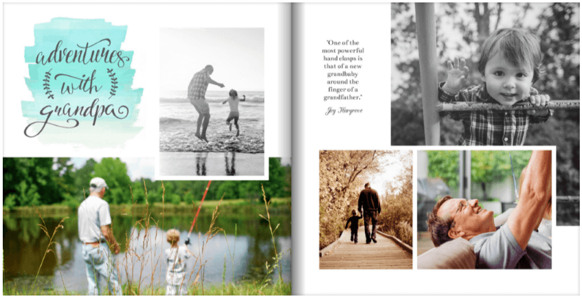 A Typical Photo Book Intended for Grandparents