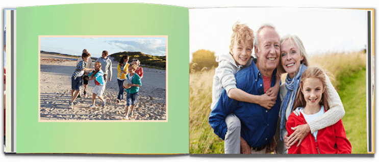 Picture Arrangement in Grandparents Photo Book