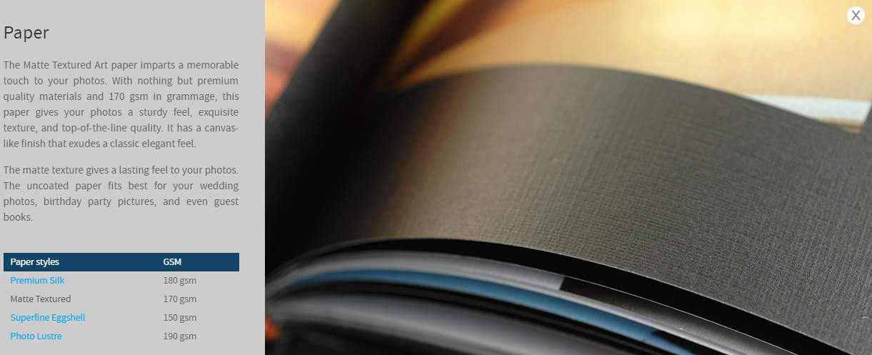 Matte photo papers