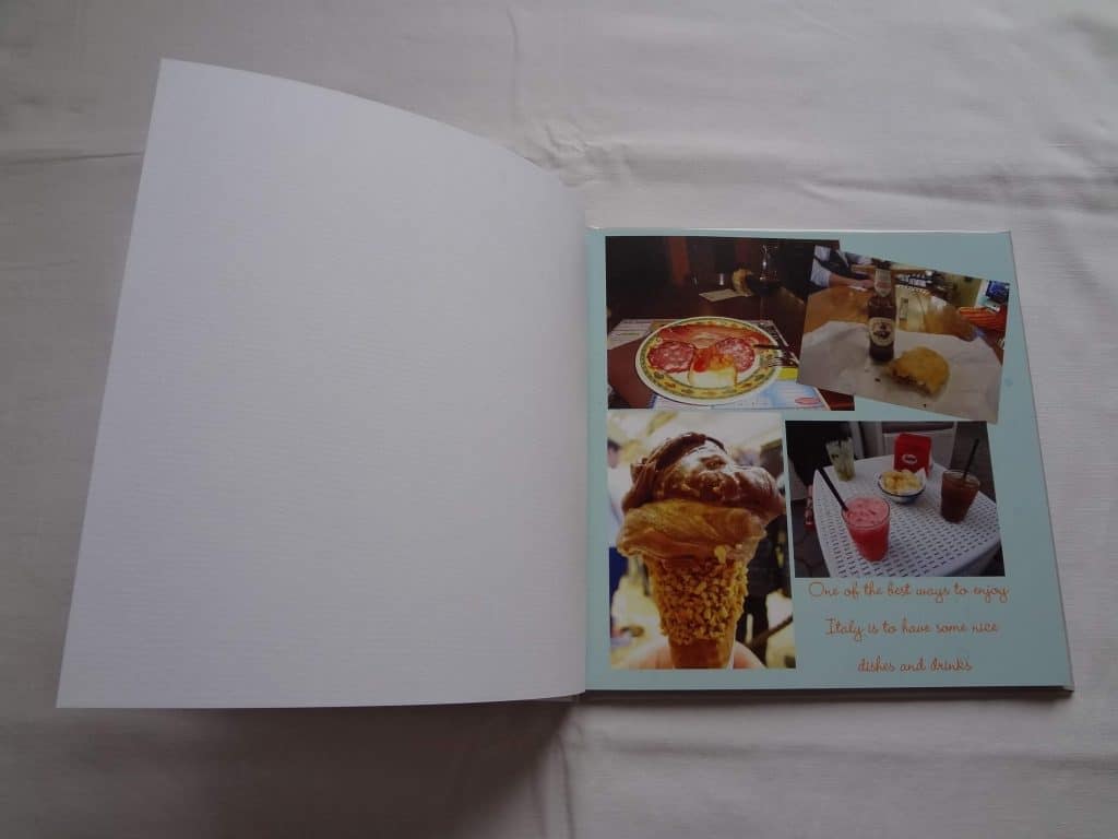 Flyleaves in the Shutterfly Photo book