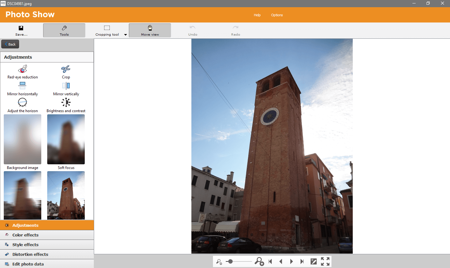 Advanced Photo Enhancement Options in the Software