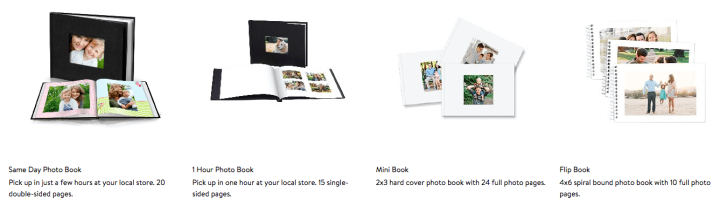 Walmart Photo Book Types (2)